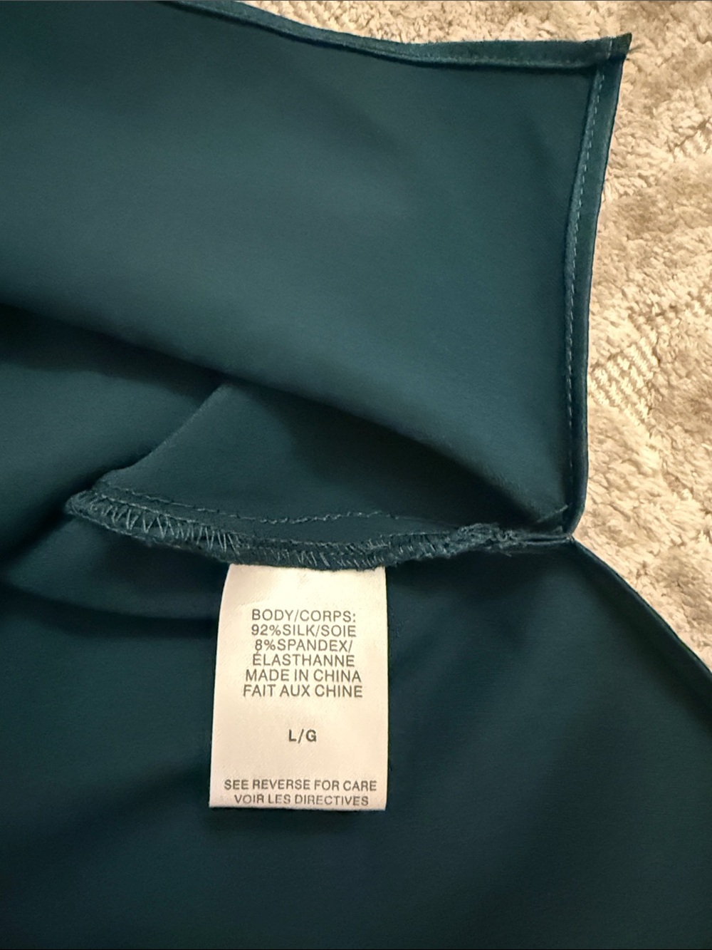 Cami NYC Satin Cowl Neck Camisole Top in Teal - Picture 2 of 2